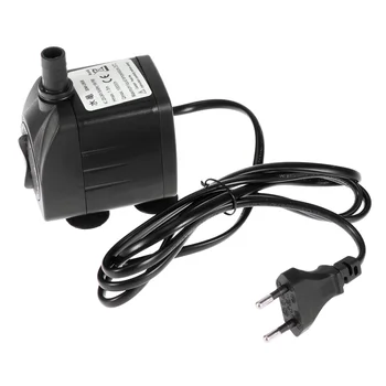 Mini Powerful Submersible Water Pump with Power Cord for Fountains Ponds Aquarium Fish Tank Statuary with EU Plug (Black)
Mini Powerful Submersible Water Pump with Power Cord for Fountains Ponds Aquarium Fish Tank Statuary with EU Plug (Black)