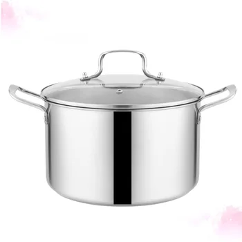 1Pc Stainless Steel Stockpot Multifunction Soup Pot Durable Steamed Pot Cookware Pot for Home Kitchen Cooking Resturant (Silver)
1Pc Stainless Steel Stockpot Multifunction Soup Pot Durable Steamed Pot Cookware Pot for Home Kitchen Cooking Resturant (Silver)
