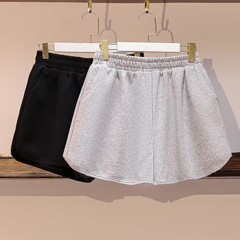 COIGARSAM 3XL Plus Size Casual New Summer High Waist Women Shorts Gray Black 5201
COIGARSAM 3XL Plus Size Casual New Summer High Waist Women Shorts Gray Black 5201