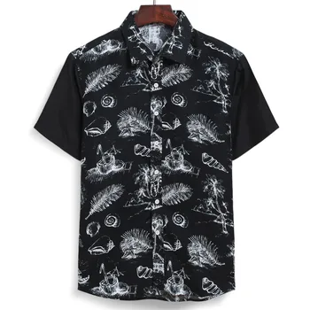 Men Shirts New Fashion Casual Clothes Loose Short Sleeve Tropical Print Patchwork Button Down Top Shirts Clothing For Men #5.2
Men Shirts New Fashion Casual Clothes Loose Short Sleeve Tropical Print Patchwork Button Down Top Shirts Clothing For Men #5.2