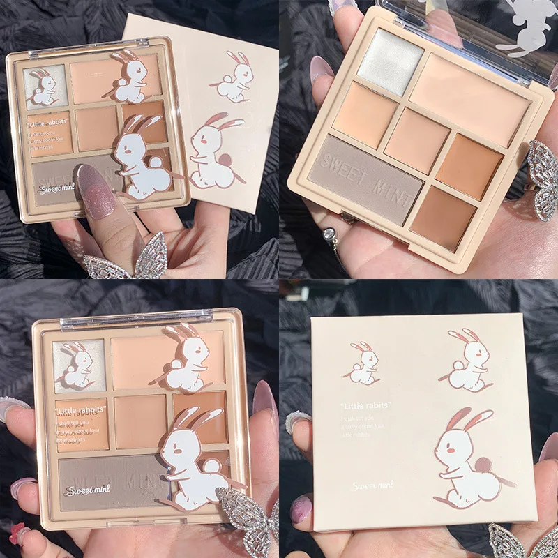 Sweet Mint 7 Color Concealer Nose Shadow Highlight Eyeshadow Face Partial Coverage Spots Pores Acne Marks Dark Face Makeup TSLM2
Sweet Mint 7 Color Concealer Nose Shadow Highlight Eyeshadow Face Partial Coverage Spots Pores Acne Marks Dark Face Makeup TSLM2