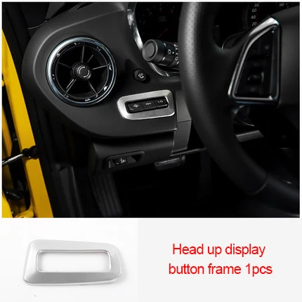 For Chevrolet Camaro Bumblebee 2017-2020 chrome Head up display button frame 1pc 
For Chevrolet Camaro Bumblebee 2017-2020 chrome Head up display button frame 1pc