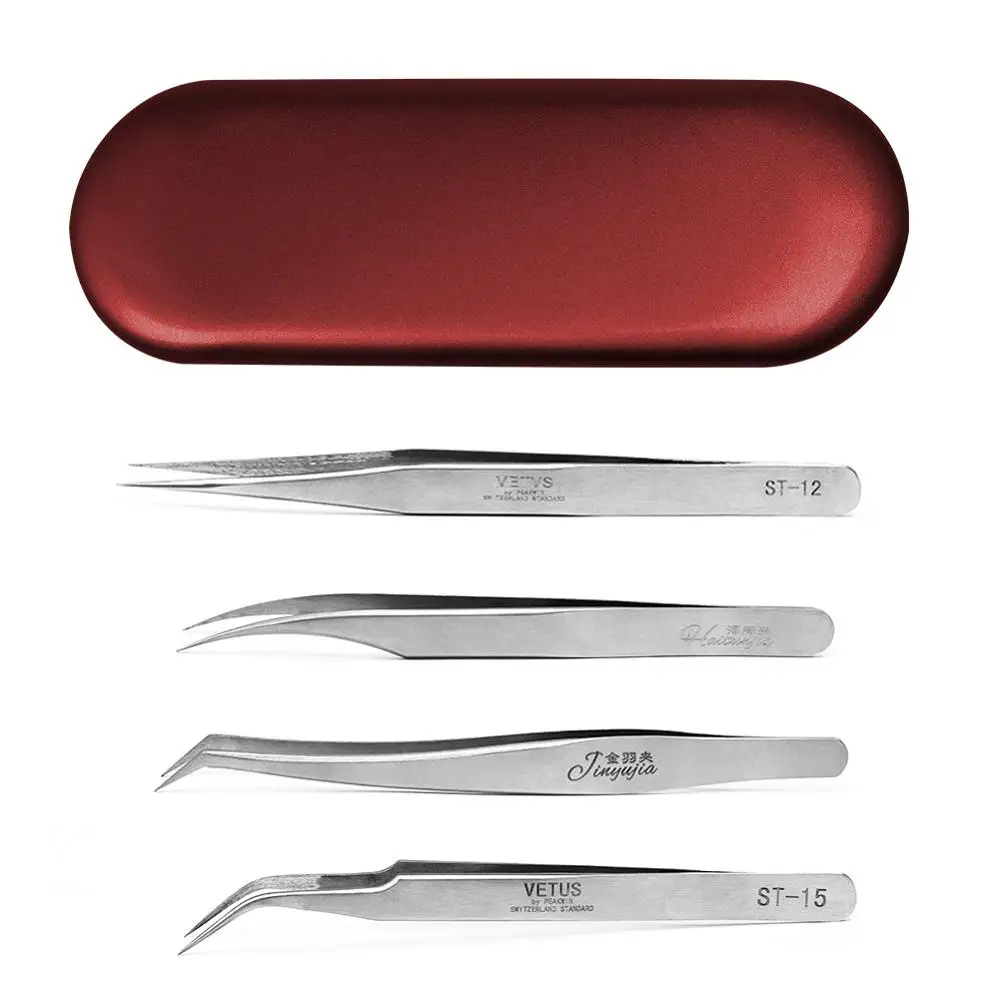 4pcs/1set Stainless Steel Eyebrow Tweezer SetSlant Tip Point Tip Flat Tip Rose Tweezers For Hair Removal Face Beau
4pcs/1set Stainless Steel Eyebrow Tweezer SetSlant Tip Point Tip Flat Tip Rose Tweezers For Hair Removal Face Beau