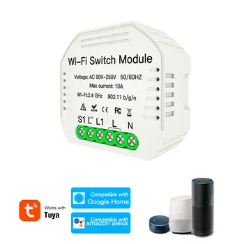 2 Way Wifi Smart Light Switch DIY Breaker Module Smart Life/Tuya APP Remote Control Work With Alexa Echo Google Home Interruptor
2 Way Wifi Smart Light Switch DIY Breaker Module Smart Life/Tuya APP Remote Control Work With Alexa Echo Google Home Interruptor