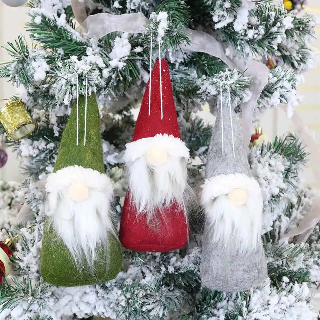 faceless doll standing posture doll christmas items santa claus