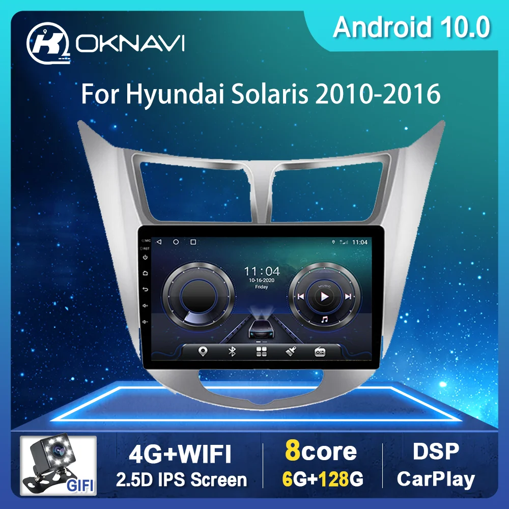 Automotive Goods 2din Car Radio for Hyundai Solaris Accent Verna 2010-2016 Sliver Frame Autoradio Bluetooth 8 Core 6+128G 9 Inch
Automotive Goods 2din Car Radio for Hyundai Solaris Accent Verna 2010-2016 Sliver Frame Autoradio Bluetooth 8 Core 6+128G 9 Inch