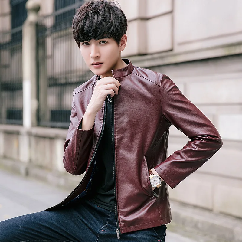 Casual Leather Coat Men's 2019 Winter Korean-style Slim Fit Coat Men's Trend Handsome Youth Cool Jacket Pu Locomotive
Casual Leather Coat Men's 2019 Winter Korean-style Slim Fit Coat Men's Trend Handsome Youth Cool Jacket Pu Locomotive