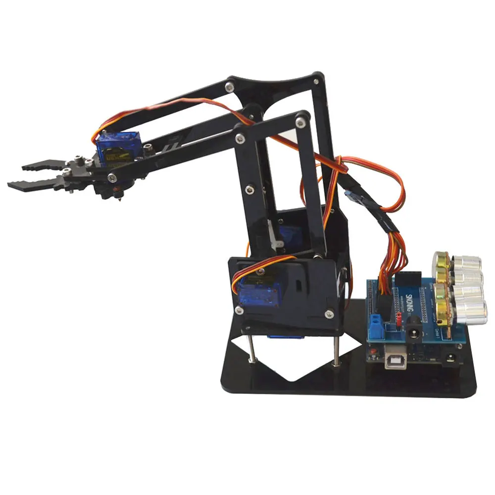 RC Programmable Robot Arm Kit Elctronic Robotic Arm Kit 4-Axis Servo Control Rollarm for Arduino DIY Robot Kit For Children
RC Programmable Robot Arm Kit Elctronic Robotic Arm Kit 4-Axis Servo Control Rollarm for Arduino DIY Robot Kit For Children