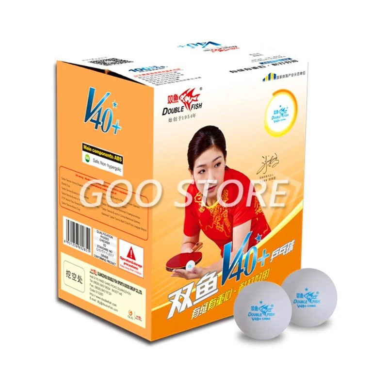 100 balls Double Fish V40+ 1-Star ABS New Plastic seamed training Doublefish Table Tennis balls ping pong ball
100 balls Double Fish V40+ 1-Star ABS New Plastic seamed training Doublefish Table Tennis balls ping pong ball