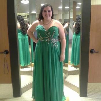Elegant Green Plus Size Evening Dress Sweetheart Beaded Chiffon Long Graduation Prom Dresses Oversize Formal Party Dress 2019 
Elegant Green Plus Size Evening Dress Sweetheart Beaded Chiffon Long Graduation Prom Dresses Oversize Formal Party Dress 2019