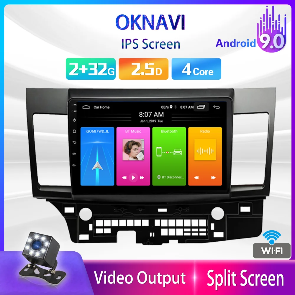 for Mitsubishi Lancer Car Radio 2 Din Stereo 2007-2012 Android 9.0 GPS Navigation Bluetooth No CD Multimedia Player Connector
for Mitsubishi Lancer Car Radio 2 Din Stereo 2007-2012 Android 9.0 GPS Navigation Bluetooth No CD Multimedia Player Connector