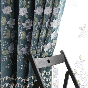 New Chinelle Embroidered Curtains for Living Room Bedroom Pastoral Fresh Luxury Blue Flowers Blackout Curtains
New Chinelle Embroidered Curtains for Living Room Bedroom Pastoral Fresh Luxury Blue Flowers Blackout Curtains