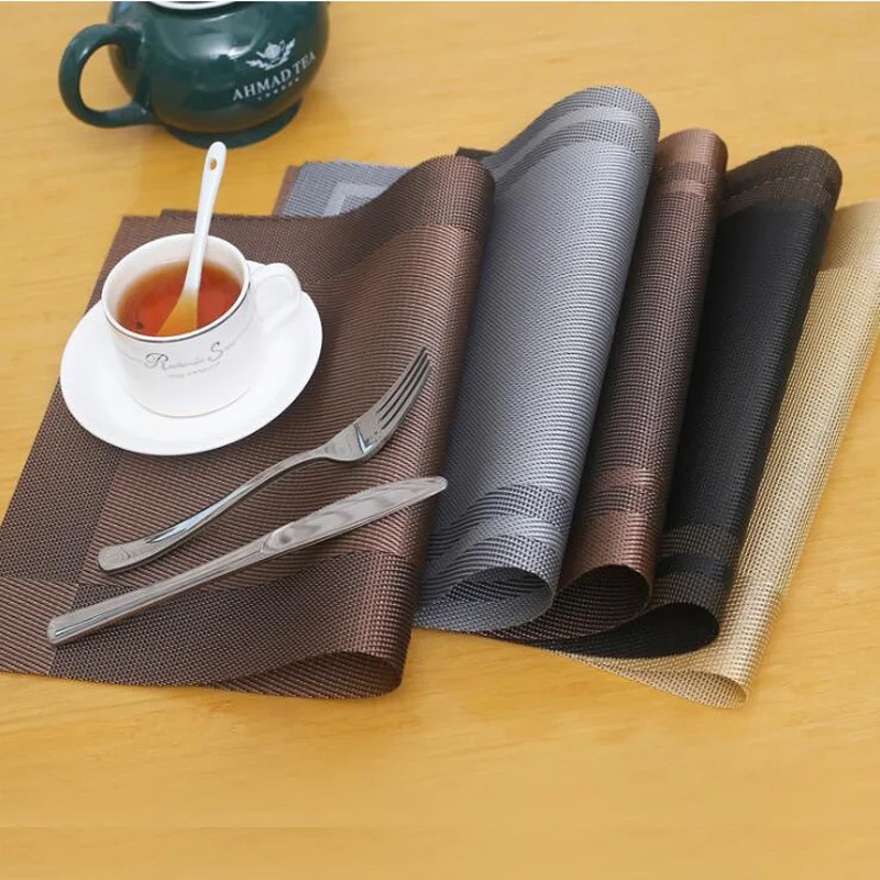 2pcs/pack 45x30cm Placemats Heat Resistant Tableware Mats Dish Pads Table Decoration PVC Knitting
2pcs/pack 45x30cm Placemats Heat Resistant Tableware Mats Dish Pads Table Decoration PVC Knitting