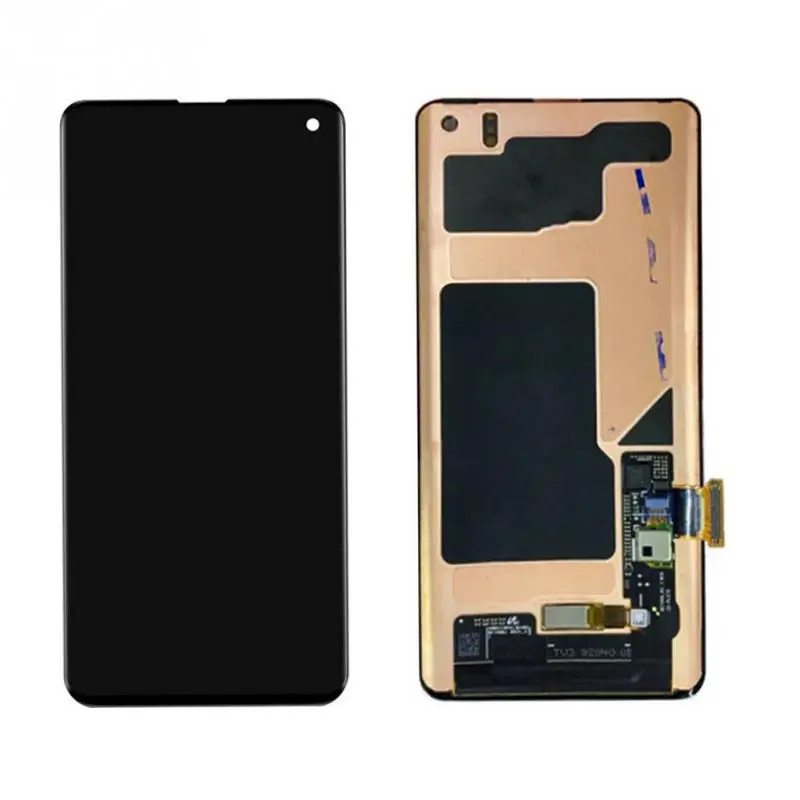 100% Newest FOR Samsung S10 LCD Display with Frame Touch Screen Digitizer LCD Mobile phone Assembly Repair Parts
100% Newest FOR Samsung S10 LCD Display with Frame Touch Screen Digitizer LCD Mobile phone Assembly Repair Parts