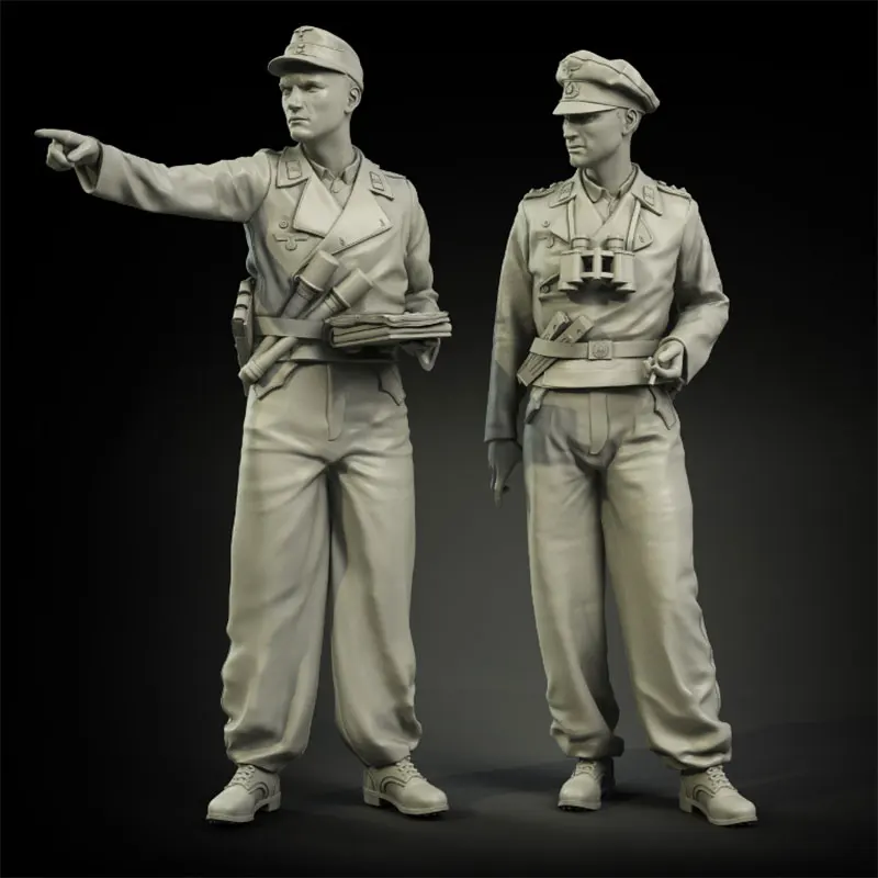 1/35 Scale German Field Commander 2 People Miniatures Modelling Unpainted DIY Assembling Static Figure Resin Model Kits
1/35 Scale German Field Commander 2 People Miniatures Modelling Unpainted DIY Assembling Static Figure Resin Model Kits