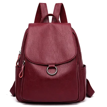 New Fashion Sheepskin Backpack Women Leather Bagpack Large Capacity Travel Bag Female Rucksack Luxury Brand Shoulder Bag Mochila
New Fashion Sheepskin Backpack Women Leather Bagpack Large Capacity Travel Bag Female Rucksack Luxury Brand Shoulder Bag Mochila