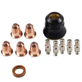 12PCS Plasma Cutter S45 Torch Consumables Kit PR0110 Short Electrode PD0116 Short Tip Gas Diffuser PE0106 Nozzle Cup
12PCS Plasma Cutter S45 Torch Consumables Kit PR0110 Short Electrode PD0116 Short Tip Gas Diffuser PE0106 Nozzle Cup