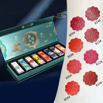 Chinese Style Lipsticks Set Lip Gloss Moisturizing Glaze for Lady Girls 8 Colors Easy to Wear Long-lasting
Chinese Style Lipsticks Set Lip Gloss Moisturizing Glaze for Lady Girls 8 Colors Easy to Wear Long-lasting