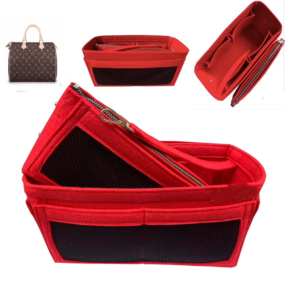 For Speedy 25 30 35 40Felt Bag Organizer Bag Handbag Tote Shaper Liner Shaper Bag in Bag Organizer Tote Handbag Middle zip bag 
For Speedy 25 30 35 40Felt Bag Organizer Bag Handbag Tote Shaper Liner Shaper Bag in Bag Organizer Tote Handbag Middle zip bag