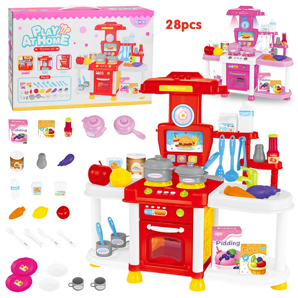 Children Play House Kitchen Tableware 3-6-Year-Old GIRL'S Toy Set Light Sound Model Kitchenware
Children Play House Kitchen Tableware 3-6-Year-Old GIRL'S Toy Set Light Sound Model Kitchenware