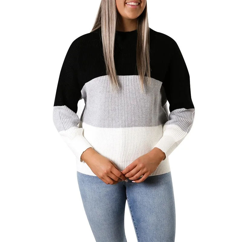 Ladies Oversized Striped Knitted Sweaters Autumn Winter Elegant Casual Sweater Women Loose Long Sleeve Pullover Jumper Sweaters
Ladies Oversized Striped Knitted Sweaters Autumn Winter Elegant Casual Sweater Women Loose Long Sleeve Pullover Jumper Sweaters
