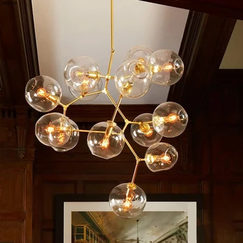 Modern Lustre LED Pendant Lamp Lighting Light Fixtures Creative Gradient Color Molecular Glass Pendant Light Kitchen Accessories
Modern Lustre LED Pendant Lamp Lighting Light Fixtures Creative Gradient Color Molecular Glass Pendant Light Kitchen Accessories