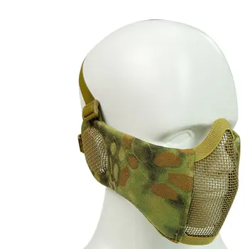 Tactical Airsoft Mask Half Lower Face Metal Steel Net The Field Elite Ear Protection Outdoor Cycling Steel Tactical Mask
Tactical Airsoft Mask Half Lower Face Metal Steel Net The Field Elite Ear Protection Outdoor Cycling Steel Tactical Mask