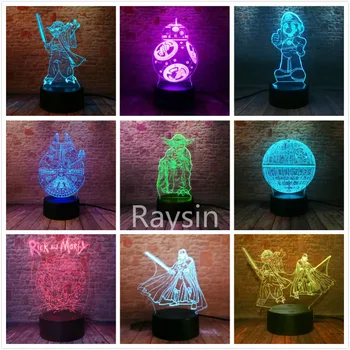 Star Wars Mandalorian Baby Yoda Dark Vader Figure BB8 Game Mario Rick and Morty Lamp for Kids Bedroom Decor Child Gift Dropshipp
Star Wars Mandalorian Baby Yoda Dark Vader Figure BB8 Game Mario Rick and Morty Lamp for Kids Bedroom Decor Child Gift Dropshipp