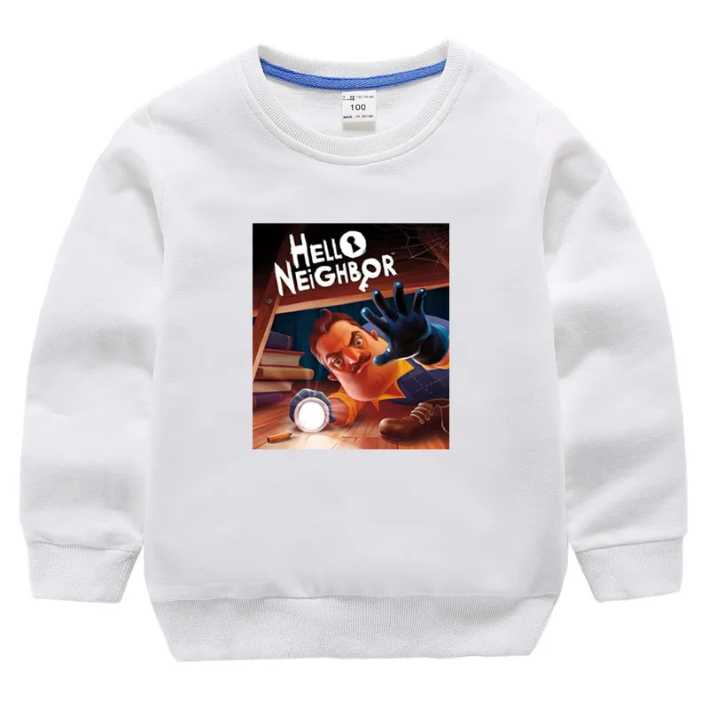 Children Game Hello Neighbor Sweater Children's Autumn and Winter Sweatshirt Hoodie Christmas Black Friday Gift Clothing