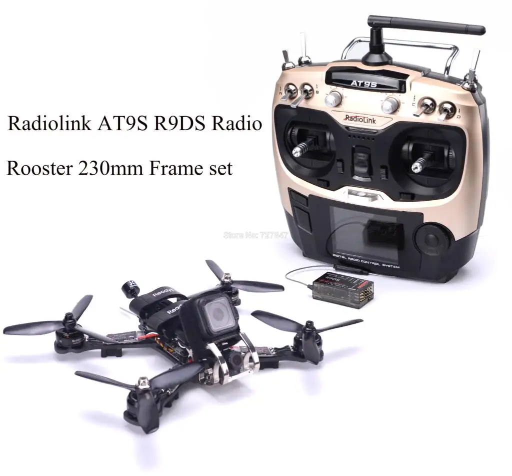 Rooster 230 230mm Carbon Fiber Quadcopter Naze32 flight controller GTS2305 2700kv Motor Littlebee 30A-S Flysky AT9S
Rooster 230 230mm Carbon Fiber Quadcopter Naze32 flight controller GTS2305 2700kv Motor Littlebee 30A-S Flysky AT9S