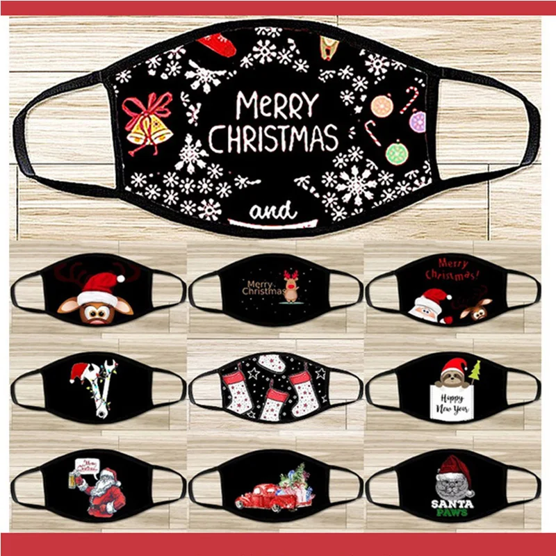 Women Protective Mask 1pc Adult Black Face Mask Washable Reusable Fabric Masks Christmas Santa Claus Letter Print Face Cover
Women Protective Mask 1pc Adult Black Face Mask Washable Reusable Fabric Masks Christmas Santa Claus Letter Print Face Cover