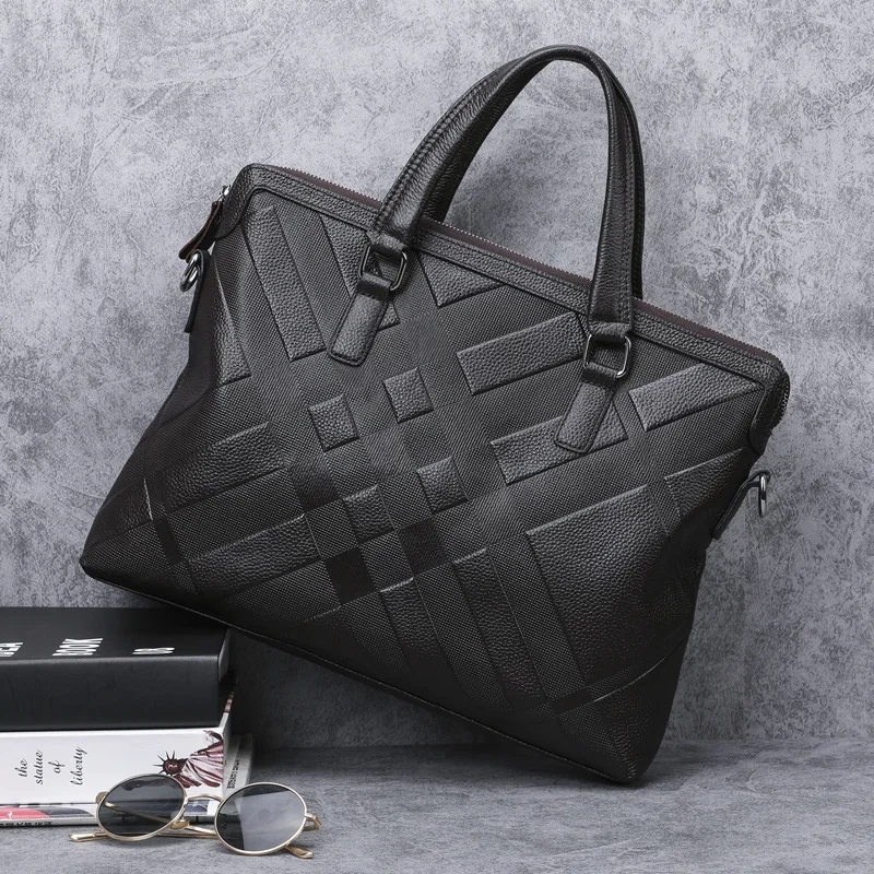 2020 Briefcase Men Shoulder Bag Leather Briefcases Bags Cross-body Bag Diagonal Bag Soft Leather Cowhide Casual Large Laptop Bag
2020 Briefcase Men Shoulder Bag Leather Briefcases Bags Cross-body Bag Diagonal Bag Soft Leather Cowhide Casual Large Laptop Bag
