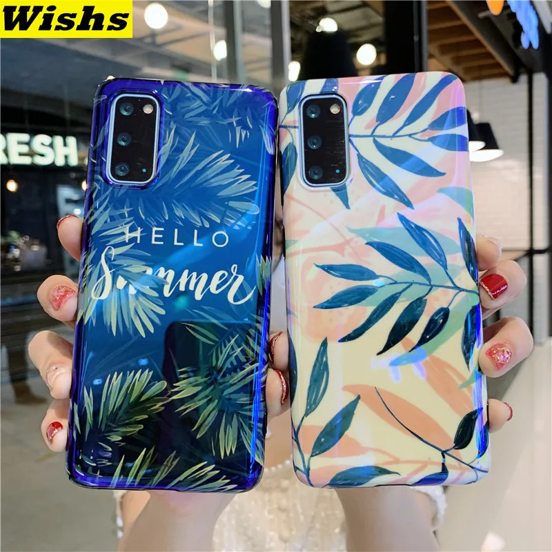 Retro Tropical Flower Leaf Blue Ray Phone Case For Samsung Galaxy S20 S10 S9 S8 Plus Note 10 Plus 9 8 S20 Ultra Soft IMD Cover
Retro Tropical Flower Leaf Blue Ray Phone Case For Samsung Galaxy S20 S10 S9 S8 Plus Note 10 Plus 9 8 S20 Ultra Soft IMD Cover