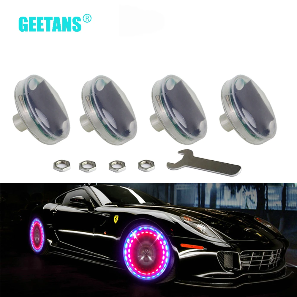 4pcs Led Flash Tyre Valves Lamp 13 Flash color Models Stunning Waterproof Car Tuning Gas Nozzle Cap Lamp Rim Light CJ
4pcs Led Flash Tyre Valves Lamp 13 Flash color Models Stunning Waterproof Car Tuning Gas Nozzle Cap Lamp Rim Light CJ