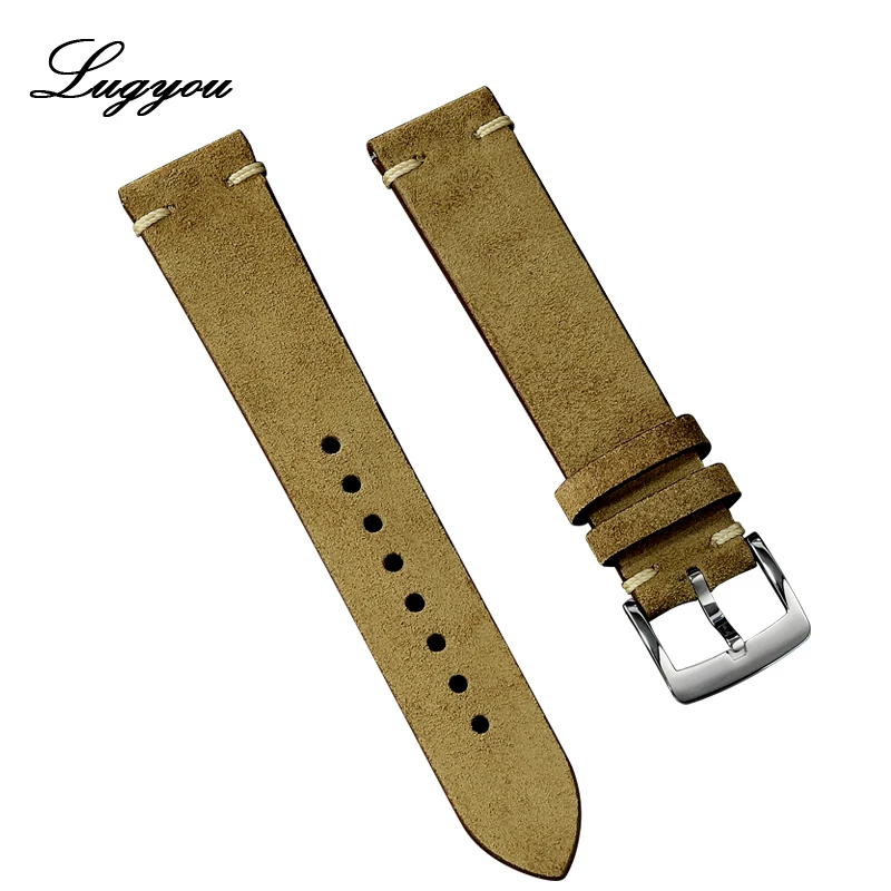 Lugyou San Watch Bands Strap Genuine Leather for Watch Flat Ends 20 mm Stainless Steel Tongue Buckle Quick Release Spring Bars
Lugyou San Watch Bands Strap Genuine Leather for Watch Flat Ends 20 mm Stainless Steel Tongue Buckle Quick Release Spring Bars