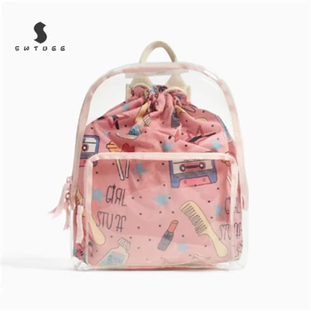Women Transparent Jelly Small Backpacks Girls Mini Clear Backpack Fashion Back Pack Teenage Girls Pink Double Shoulder Bag
Women Transparent Jelly Small Backpacks Girls Mini Clear Backpack Fashion Back Pack Teenage Girls Pink Double Shoulder Bag