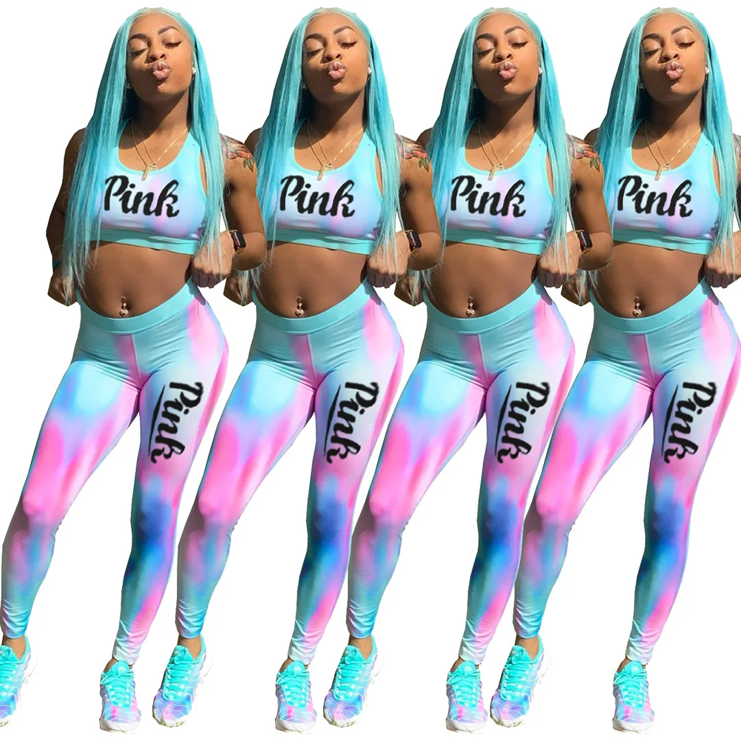 2020 Summer Women Tracksuit Hot Style Model Colorful Letter Pink Print Tank Top & Trousers European and American Two Piece Set
2020 Summer Women Tracksuit Hot Style Model Colorful Letter Pink Print Tank Top & Trousers European and American Two Piece Set