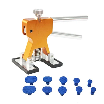 Universal Automotive Paintless Car Body Dent Removal Tool Auto Puller Repair Dent Lifter Tools with 10pc Tabs Accessories 
Universal Automotive Paintless Car Body Dent Removal Tool Auto Puller Repair Dent Lifter Tools with 10pc Tabs Accessories
