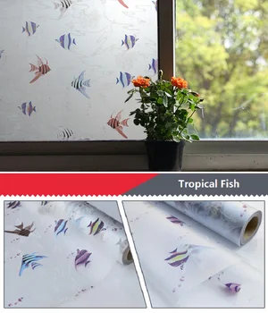 Self-Adhesive Window Film Tropical Fish Pattern Privacy Protection Explosion-Proof Home Decor Water-Proof Frosted Glass Sticker
Self-Adhesive Window Film Tropical Fish Pattern Privacy Protection Explosion-Proof Home Decor Water-Proof Frosted Glass Sticker