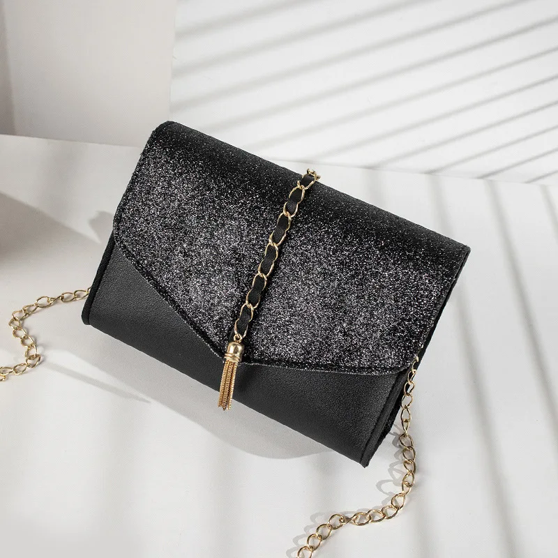Online Celebrity Tassels Clutch 2019 Solid Color Sequin Square Sling Bag Shoulder Bag WOMEN'S Bag Versatile Mini Mobile Phone Sh
Online Celebrity Tassels Clutch 2019 Solid Color Sequin Square Sling Bag Shoulder Bag WOMEN'S Bag Versatile Mini Mobile Phone Sh
