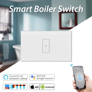 WiFi Smart Switch Boiler Water Heater Switch NEW 4400W App Timer Sechdule ON OFF Voice Control Amazon Echo Dot Alexa Google Home
WiFi Smart Switch Boiler Water Heater Switch NEW 4400W App Timer Sechdule ON OFF Voice Control Amazon Echo Dot Alexa Google Home