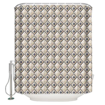 Vintage Geometry Pattern Shower Curtain with Hooks Vintage with Floral Scroll Flourish Summer Decorative Bathroom
Vintage Geometry Pattern Shower Curtain with Hooks Vintage with Floral Scroll Flourish Summer Decorative Bathroom
