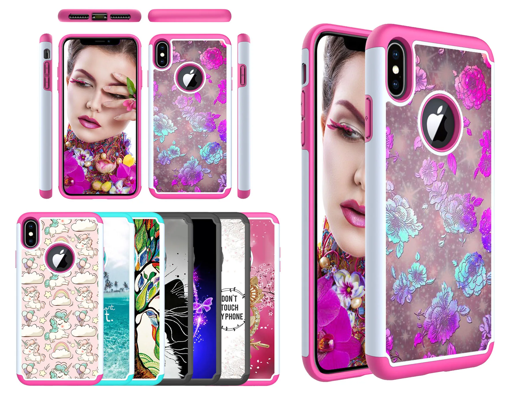 2 In 1 Hybrid Shockproof Phone Case for iPhone 7 8 6 6s Cover for iPhone 8 7 6 6s Plus Fashion Hard PC Soft TPU Funda Coque Gift
2 In 1 Hybrid Shockproof Phone Case for iPhone 7 8 6 6s Cover for iPhone 8 7 6 6s Plus Fashion Hard PC Soft TPU Funda Coque Gift