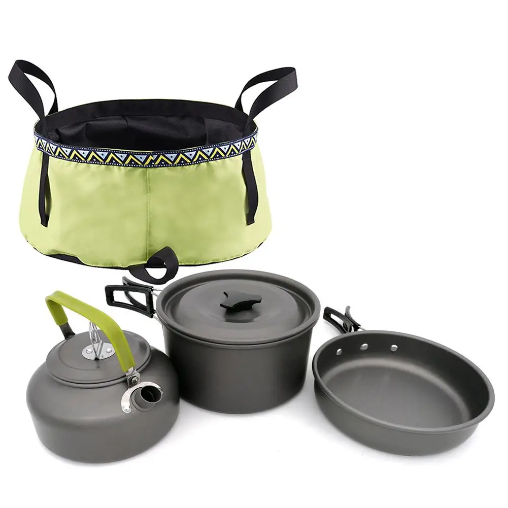 Outdoor Camping Cookware Set Marching Utensils Tableware Cooking Stove Kit Travel Pan Hiking Picnic Camping Tools For 1-2 Person
Outdoor Camping Cookware Set Marching Utensils Tableware Cooking Stove Kit Travel Pan Hiking Picnic Camping Tools For 1-2 Person