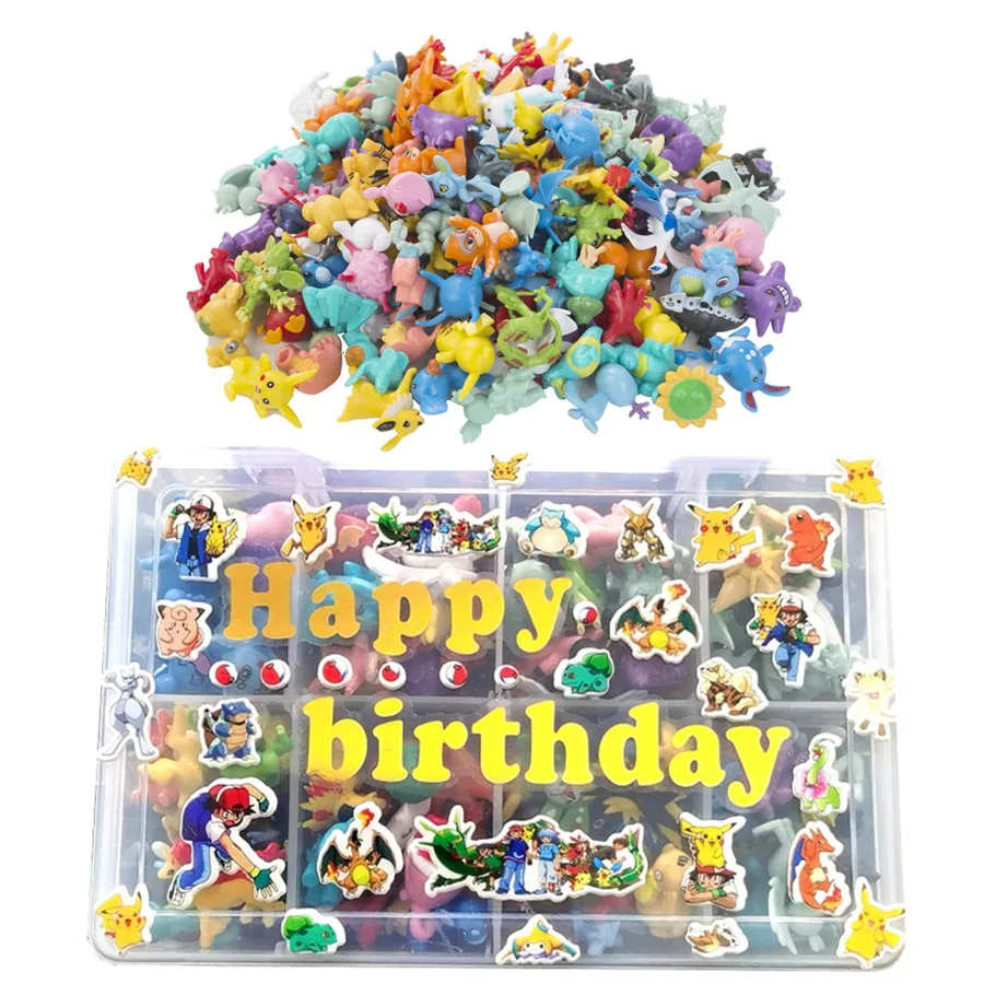 144Pcs Different Styles Boxed Pokemon Figures Toys Model Collection 2-3cm Pikachu Anime Figure Child Birthday Christmas Gift
144Pcs Different Styles Boxed Pokemon Figures Toys Model Collection 2-3cm Pikachu Anime Figure Child Birthday Christmas Gift