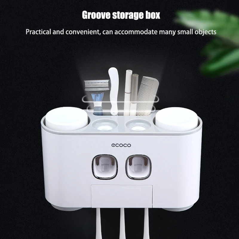 Bathroom Automatic Toothpaste Dispenser Toothpaste squeezer Wall Paste Mounted Toothbrush holder Bathroom accessories set
Bathroom Automatic Toothpaste Dispenser Toothpaste squeezer Wall Paste Mounted Toothbrush holder Bathroom accessories set
