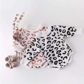 Winter Baby Romper Newborn Baby Boy Girl Leopard Soft Knitted Romper Cotton Long Sleeve Sweater Jumpsuit Baby Outfit 
Winter Baby Romper Newborn Baby Boy Girl Leopard Soft Knitted Romper Cotton Long Sleeve Sweater Jumpsuit Baby Outfit