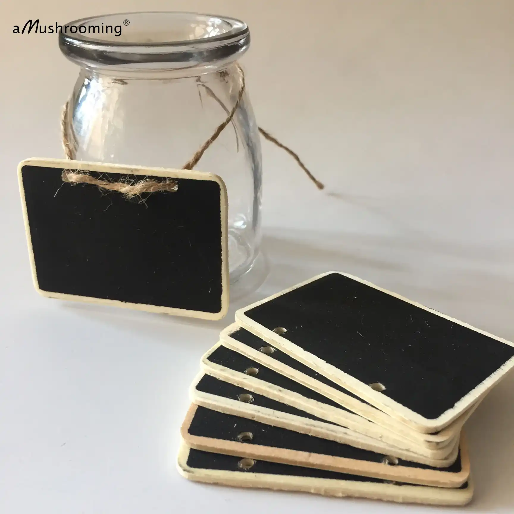 100x mini wood gift tag blackboard chalkboard gift tags weddings
