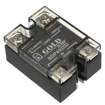 SDP4025D 3.5-32V to 12-480V 25A Single Phase Solid State Relay Module
SDP4025D 3.5-32V to 12-480V 25A Single Phase Solid State Relay Module