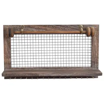Wall Mounted Rack Wooden Frame Thicken Board Carrier Shelf Creative Book Flowerpot Holder with Mesh Part for Home Office Kitchen 
Wall Mounted Rack Wooden Frame Thicken Board Carrier Shelf Creative Book Flowerpot Holder with Mesh Part for Home Office Kitchen